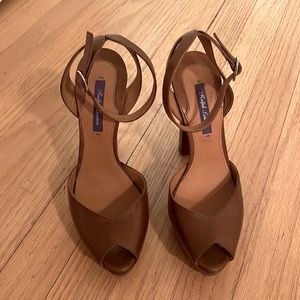 Ralph Lauren Brown leather heels